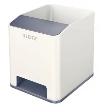 Leitz Sound Pen Holder WOW, Balts, Polistirols, 90 mm, 101 mm, 100 mm, 140 g