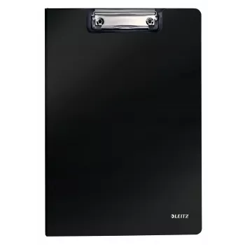 Leitz Clipfolder ar priekšējo vāku Solid, A4, Melns, 75 lapas, Polifoams, 229 mm, 16 mm