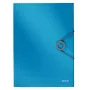 Leitz 3-Atloku Mape Solid PP A4, Zila