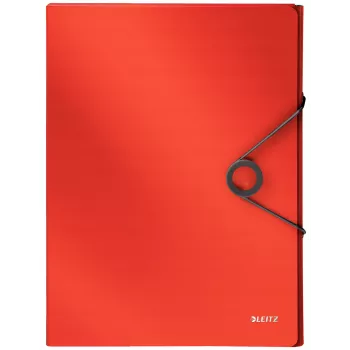 Leitz Box File Solid PP 30 mm, A4, sarkans