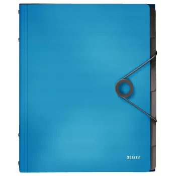 Leitz Divider Book Solid 6 cilnes, Atloka mape, A4, Polipropilēns (PP), Zila, 200 lapām, 80 g/m²
