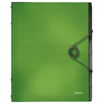 Leitz Divider Book Solid 6 starps, A4, PP, zaļš, 200 loksnes, 80 g/m²