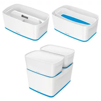 Esselte 5229-10-36 Uzglabāšanas paplāte, taisnstūra, ABS, zila/balta