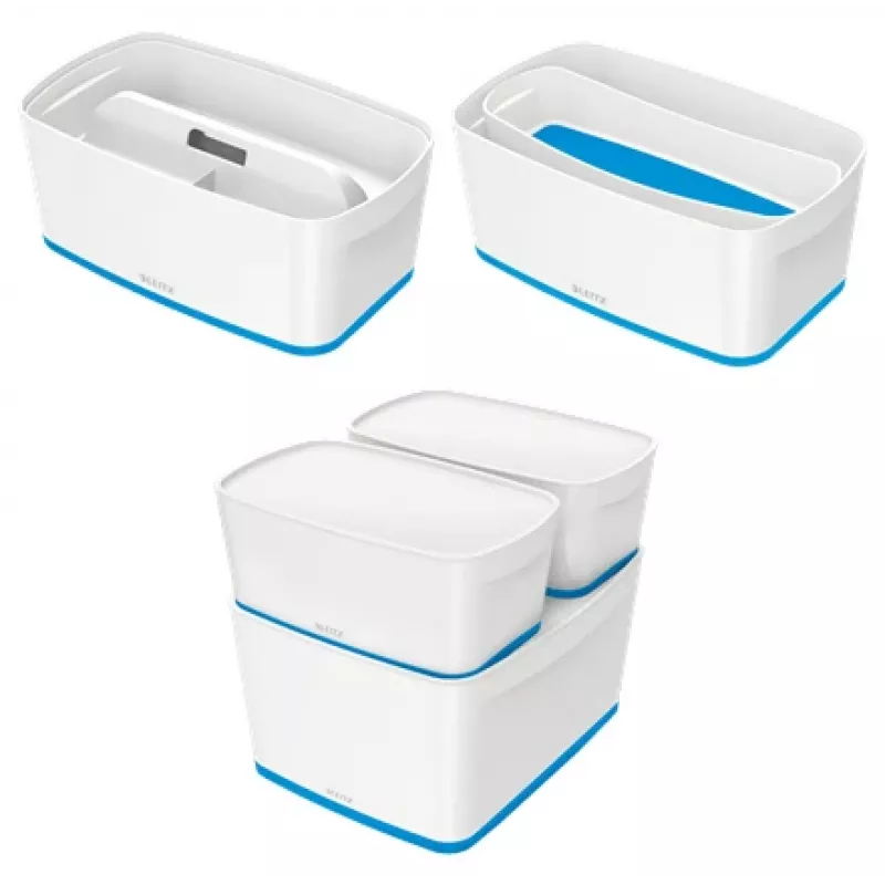 Esselte 5229-10-36 Uzglabāšanas paplāte, taisnstūra, ABS, zila/balta