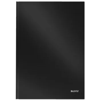 Leitz Solid cieto vāku klade A4 līnijota 80 loksnes, melna