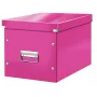 Leitz Box Click & Store WOW Cube lielā uzglabāšanas kaste, fuksīna, kartons, 320x360x310 mm