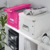 Leitz Box Click & Store WOW Cube lielā uzglabāšanas kaste, fuksīna, kartons, 320x360x310 mm