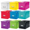 Leitz Box Click & Store WOW Cube lielā uzglabāšanas kaste, fuksīna, kartons, 320x360x310 mm