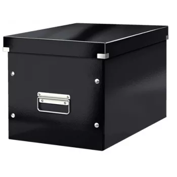 Leitz Box Click & Store WOW Cube Lielā Uzglabāšanas Kaste, Melna