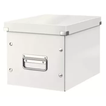 Leitz Click & Store WOW Cube Medium Storage Box, Uzglabāšanas kaste, Balta, Taisnstūra, Kartons, Vienkrāsaina, Iekštelpām