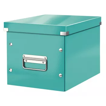 Leitz Uzglabāšanas Kaste Click & Store WOW Cube Medium, Tirkīza, Kartons, 260 mm, 260 mm, 240 mm