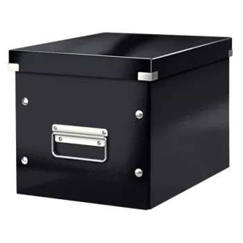 Leitz Click & Store WOW Cube Medium Storage Box melna