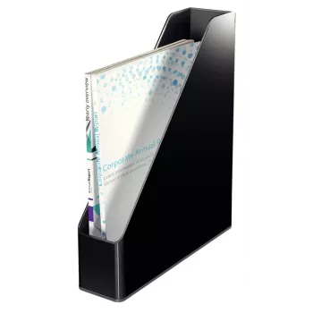Leitz Žurnālu Mape Divkrāsu, Melna, Plastmasa, A4, 272 mm, 318 mm, 430 g