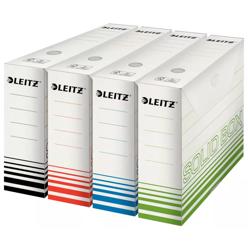 Leitz 61270001 dokumentu kastīte A4, kartons, melna/balta