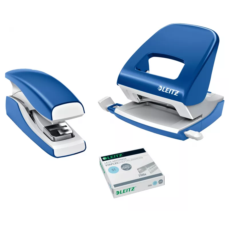 Leitz Skavotājs Softpress Flat Clinch 30 lapām, Zils