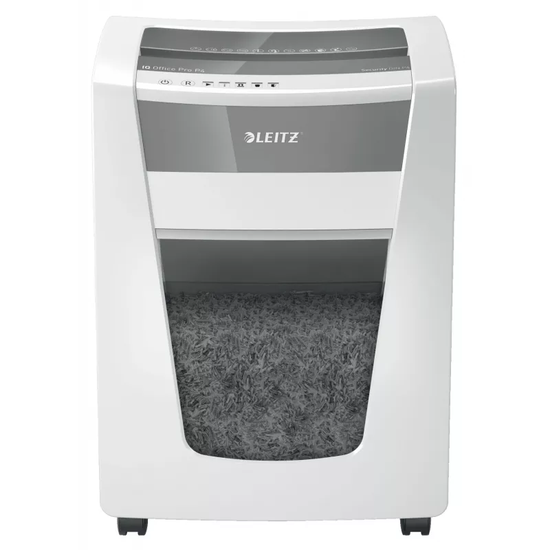 Leitz IQ Office Pro papīra smalcinātājs P4, krusteniska smalcināšana, 23 cm, 4 x 40 mm, 30 L, 275 loksnes, 55 dB