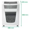 Leitz IQ Office Pro papīra smalcinātājs P4, krusteniska smalcināšana, 23 cm, 4 x 40 mm, 30 L, 275 loksnes, 55 dB