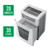Leitz IQ Office Pro papīra smalcinātājs P4, krusteniska smalcināšana, 23 cm, 4 x 40 mm, 30 L, 275 loksnes, 55 dB