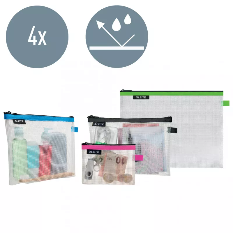Leitz Travel Pouch Cosmetic ūdensizturīgs WOW Assorted Set