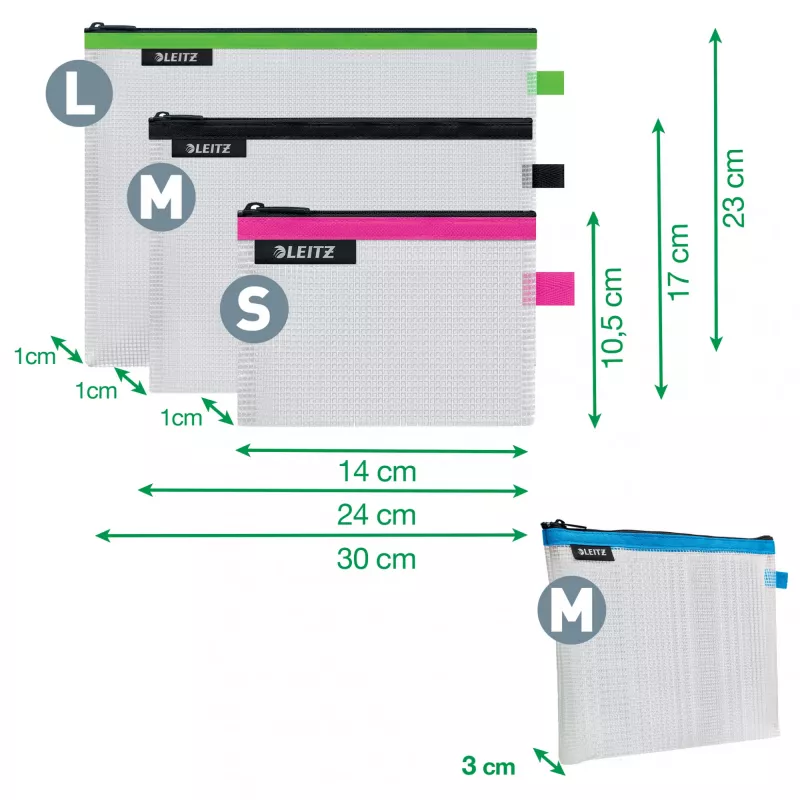 Leitz Travel Pouch Cosmetic ūdensizturīgs WOW Assorted Set