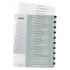 Leitz Indeksi Printable PP A4+ 1-20 WOW Balts/Melns