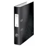 Leitz Lever Arch File 180° WOW POB/Laminēts A4/50mm, A4, Q-gredzens, Uzglabāšana, Kartons, Melns, 350 lapas