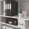 Leitz Lever Arch File 180° WOW POB/Laminēts A4/50mm, A4, Q-gredzens, Uzglabāšana, Kartons, Melns, 350 lapas
