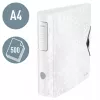 Leitz Lever Arch File Active PP WOW A4/80mm, A4, D-gredzens, Uzglabāšana, Polipropilēns, Balts, 500 lapas