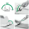 Leitz Lever Arch File Active PP WOW A4/80mm, A4, D-gredzens, Uzglabāšana, Polipropilēns, Balts, 500 lapas