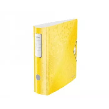 Leitz Lever Arch File Active PP WOW A4/80mm, A4, Polifoams, Dzeltens, 500 loksnes, 80 g/m², 8.2 cm