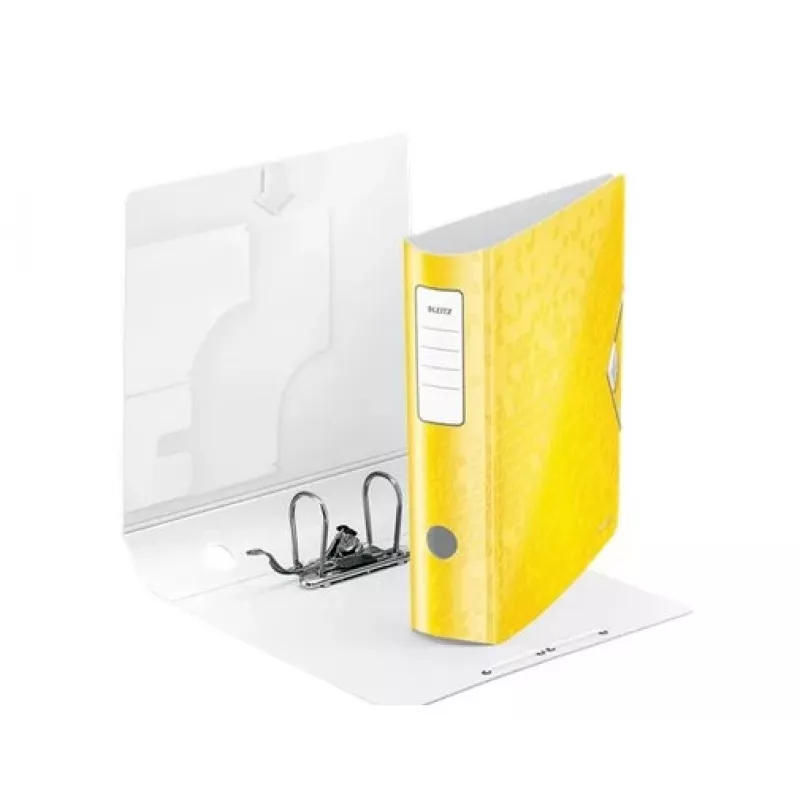Leitz Lever Arch File Active PP WOW A4/80mm, A4, Polifoams, Dzeltens, 500 loksnes, 80 g/m², 8.2 cm