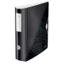 Leitz Lever Arch File Active PP WOW A4/80mm, A4, D-gredzens, Uzglabāšana, Poliputeklis, Melns, 500 lapas