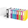 Leitz Lever Arch File Active PP WOW A4/80mm, A4, D-gredzens, Uzglabāšana, Poliputeklis, Melns, 500 lapas
