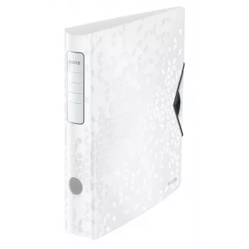 Leitz Lever Arch File Active PP WOW A4/65mm, A4, D-gredzens, Uzglabāšana, Poliuretāns, Balts, 350 lapas