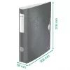 Leitz Lever Arch File Active PP WOW A4/65mm, A4, D-veida gredzens, Uzglabāšana, Putuplasta, Dzeltena, 350 lapas