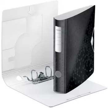 Leitz Lever Arch File Active PP WOW A4/65mm, A4, Poliputeklis, Melns, 350 lapas, 80 g/m², 6.5 cm