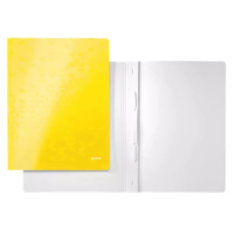 Leitz Flat File Card/Board WOW A4 mape, A4, kartons, dzeltena, portreta orientācija, 250 loksnes