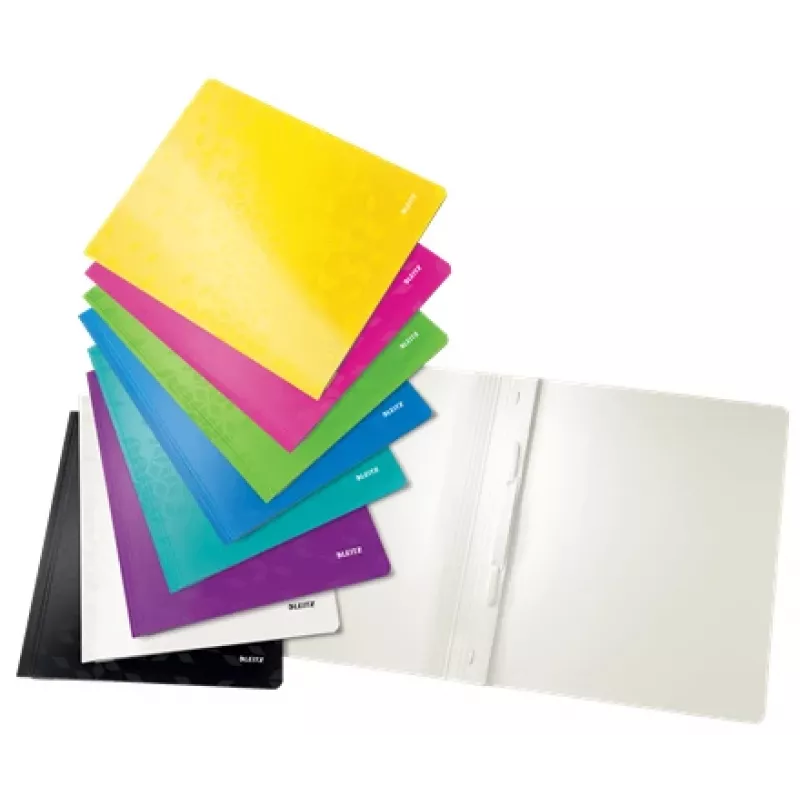 Leitz Flat File Card/Board WOW A4, parastā mapīte, A4, kartons, melna, portrets, 250 loksnes