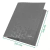 Leitz 3-atloku mape WOW Card/POB A4, melna