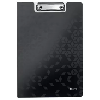 Leitz Clipboard ar vāku WOW, A4, Polifoams, Melns, 75 lapas, 1 kabata, 230 mm