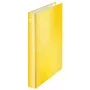 Leitz WOW Laminēts A4+ 2DR/25mm mape ar gredzeniem, D-gredzeni, kartons, dzeltena, 250 lapas, 80 g/m²