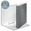 Leitz WOW Laminēts A4+ 2DR/25mm mape ar gredzeniem, D-gredzeni, kartons, dzeltena, 250 lapas, 80 g/m²