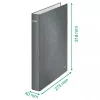 Leitz WOW Laminēts A4+ 2DR/25mm mape ar gredzeniem, D-gredzeni, kartons, dzeltena, 250 lapas, 80 g/m²
