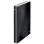 Leitz Ringbinder WOW Laminēts A4+ 2DR/25mm, A4+, D-gredzens, Kartons, Melns, 250 lapas, 80 g/m²