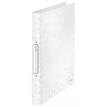 Leitz Ringbinder WOW PP A4 2RR/25mm, balts, 190 loksnes