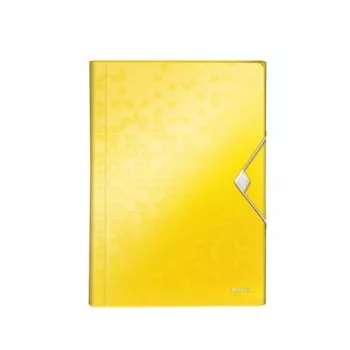 Leitz Project File WOW PP, A4, polipropilēns, dzeltena, portreta, 250 loksnes, 80 g/m²