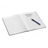 Leitz Notebook WOW A4 līnijots, cietie vāki, 90g/80lapas, Raksts, Melns