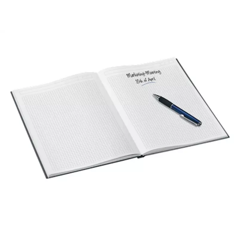 Leitz Notebook WOW A4 līnijots, cietie vāki, 90g/80lapas, Raksts, Melns