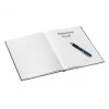 Leitz Notebook WOW A5 līnijots, cietie vāki, 90g/80lapas, Raksts, Melns