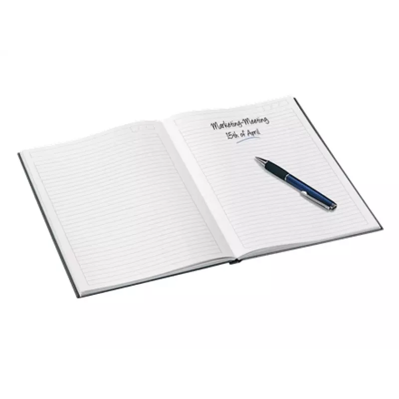 Leitz Notebook WOW A5 līnijots, cietie vāki, 90g/80lapas, Raksts, Melns